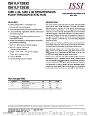 IS61LF12832-7.5B datasheet pdf Integrated Silicon Solution Inc