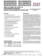 IS61SPS25636D-133B datasheet pdf Integrated Silicon Solution Inc