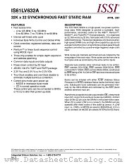 IS61LV632A-7PQI datasheet pdf Integrated Silicon Solution Inc