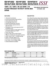 IS61NLF12836-9B datasheet pdf Integrated Silicon Solution Inc