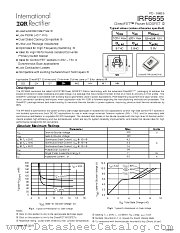 IRF6655 datasheet pdf International Rectifier