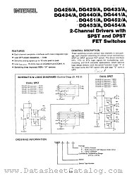 DG453CP datasheet pdf Intersil