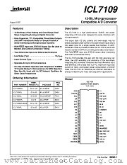 ICL7109 datasheet pdf Intersil