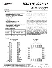 ICL7117 datasheet pdf Intersil