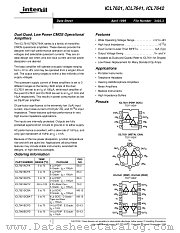 ICL7642 datasheet pdf Intersil