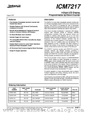 ICM7217 datasheet pdf Intersil