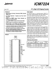 ICM7224 datasheet pdf Intersil