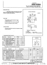 2SA1235A datasheet pdf Isahaya Electronics Corporation