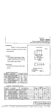 2SA1995 datasheet pdf Isahaya Electronics Corporation