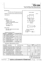 2SA1998 datasheet pdf Isahaya Electronics Corporation