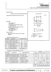 2SA2002 datasheet pdf Isahaya Electronics Corporation