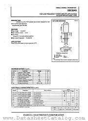 2SC3243 datasheet pdf Isahaya Electronics Corporation