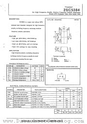 2SC5384 datasheet pdf Isahaya Electronics Corporation