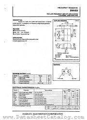 2SK433 datasheet pdf Isahaya Electronics Corporation
