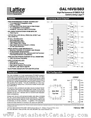 GAL16V8D-10LD_883 datasheet pdf Lattice Semiconductor