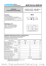 MUR140 datasheet pdf Lite-On Technology Corporation