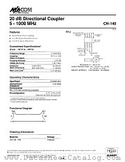 CH-140 datasheet pdf MA-Com