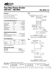 DSS-113 datasheet pdf MA-Com