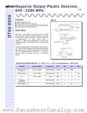 DT65-0006 datasheet pdf MA-Com