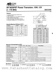 DU1215S datasheet pdf MA-Com