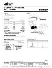 EKIN2-150W datasheet pdf MA-Com