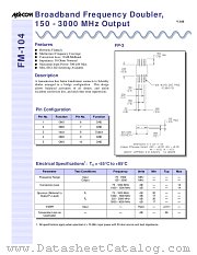 FM-104 datasheet pdf MA-Com