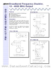 FM-107 datasheet pdf MA-Com