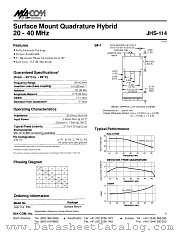 JHS-114 datasheet pdf MA-Com