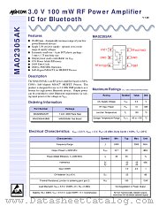 MA02305AK-SMB datasheet pdf MA-Com