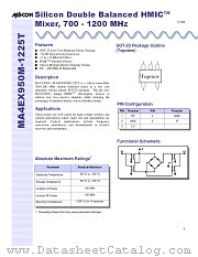 MA4EX950M-1225T datasheet pdf MA-Com