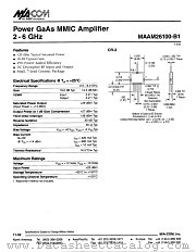 MAAM26100-B1 datasheet pdf MA-Com