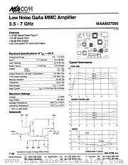 MAAM37000 datasheet pdf MA-Com