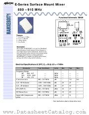 MAMXES0071 datasheet pdf MA-Com