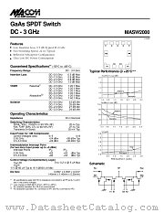 MASW2000 datasheet pdf MA-Com
