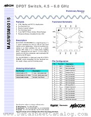MASWSM0015TR datasheet pdf MA-Com
