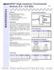 MASWSS0024TR datasheet pdf MA-Com