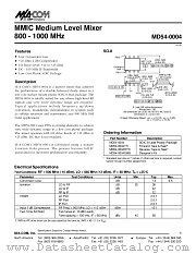 MD54-0004 datasheet pdf MA-Com
