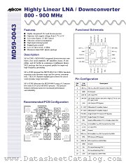 MD59-0043TR datasheet pdf MA-Com