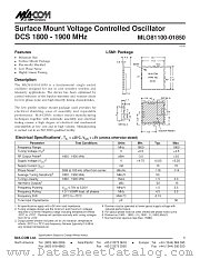 MLO81100-01850 datasheet pdf MA-Com