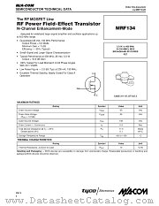 MRF134 datasheet pdf MA-Com