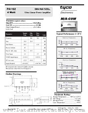 PA1162 datasheet pdf MA-Com