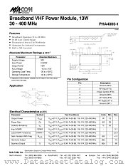 PHA4000-1 datasheet pdf MA-Com