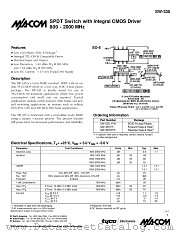 SW-335 datasheet pdf MA-Com