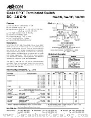 SW-337 datasheet pdf MA-Com