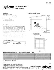 SW-461 datasheet pdf MA-Com
