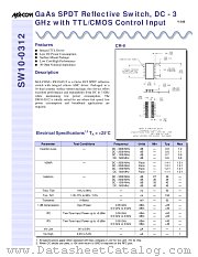 SW10-0312 datasheet pdf MA-Com