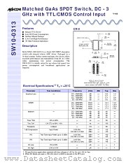 SW10-0313 datasheet pdf MA-Com