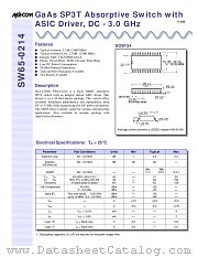 SW65-0214 datasheet pdf MA-Com