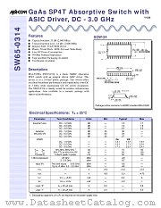 SW65-0314 datasheet pdf MA-Com