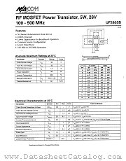 UF2805B datasheet pdf MA-Com